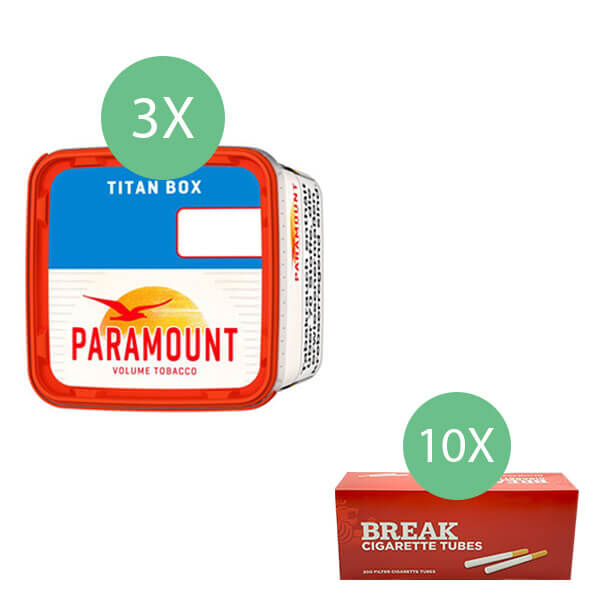 3 x Paramount Titan Box mit 2000 Hülsen