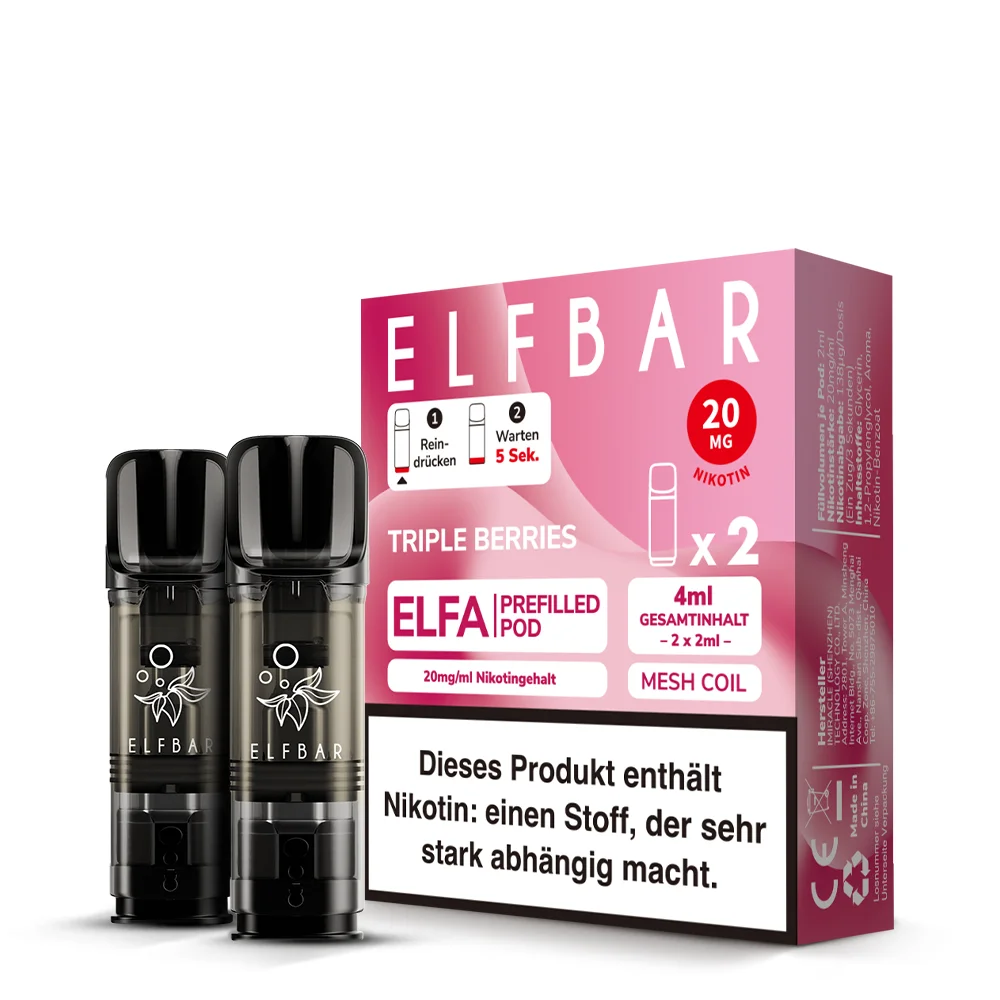 Triple Berries Pod für Elfbar Elfa E-Zigarette