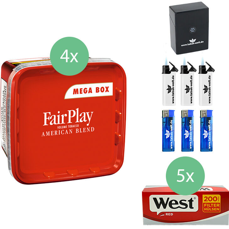 FairPlay 4 x 155g mit 1000 Filterhülsen