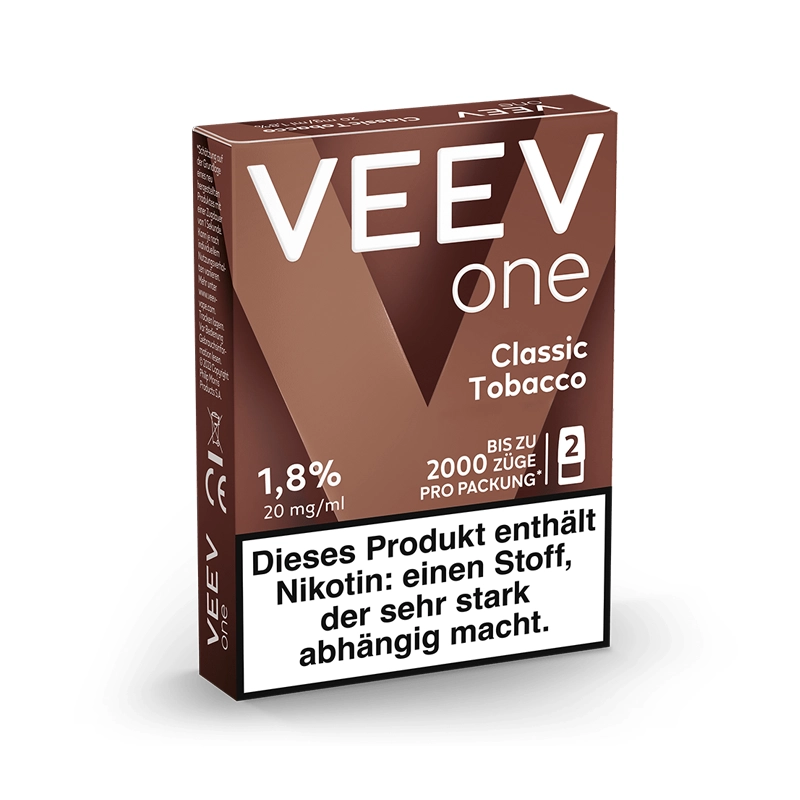 veev one pods classic tobacco packung seitlich