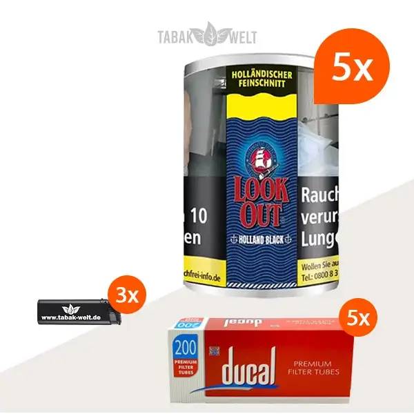 look-out-holland-black-feinschnitt-tabak-5x-dose-mit-1000-king-size-filterhuelsen