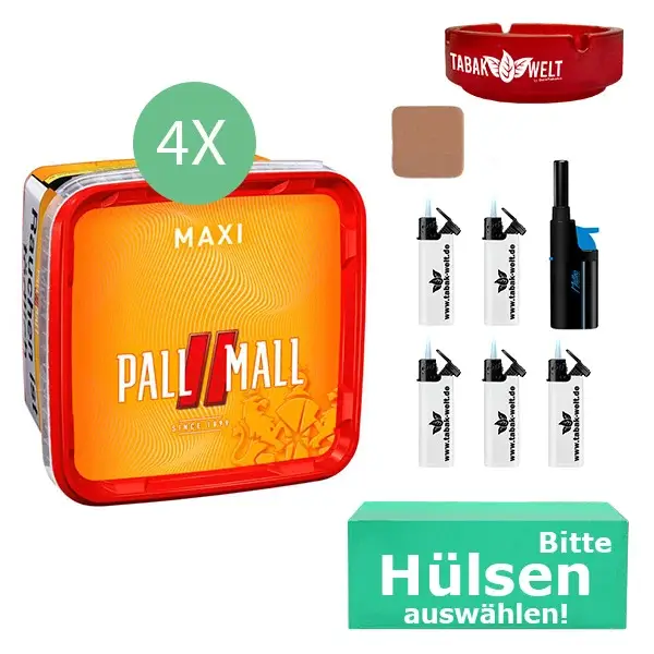 4 x Pall Mall Mix Box mit Glasaschenbecher