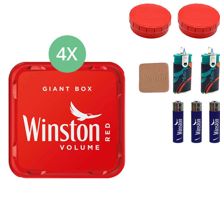 Winston Giant Box 4 x 205g mit Aschenbecher