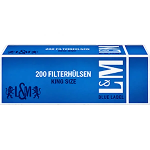 L&M King Size Filterhülsen Blau 200er Packung