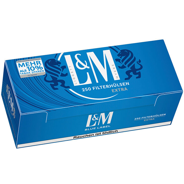 L&M Extra Filterhülsen Blau 250