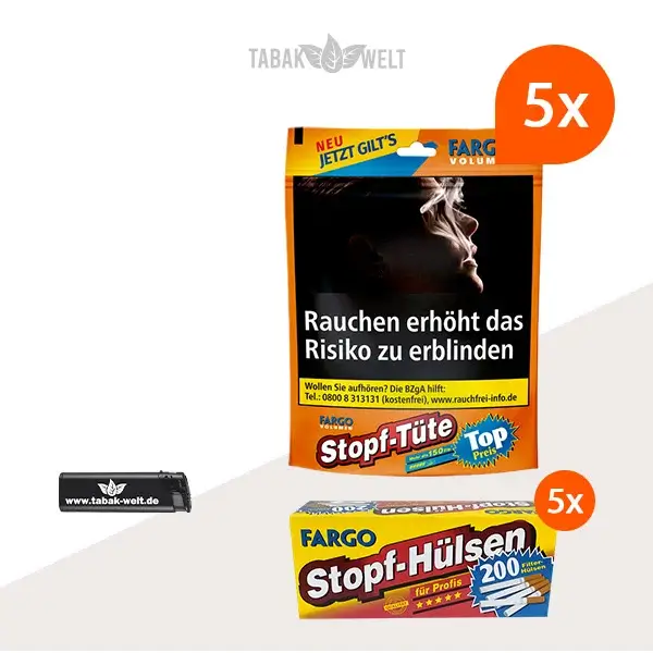 fargo-volumentabak-5x-stopf-tuete-mit-1000-stopf-huelsen