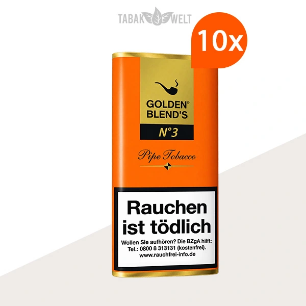 Golden Blend’s No. 3 Pfeifentabak – 10 Pouch-Beutel