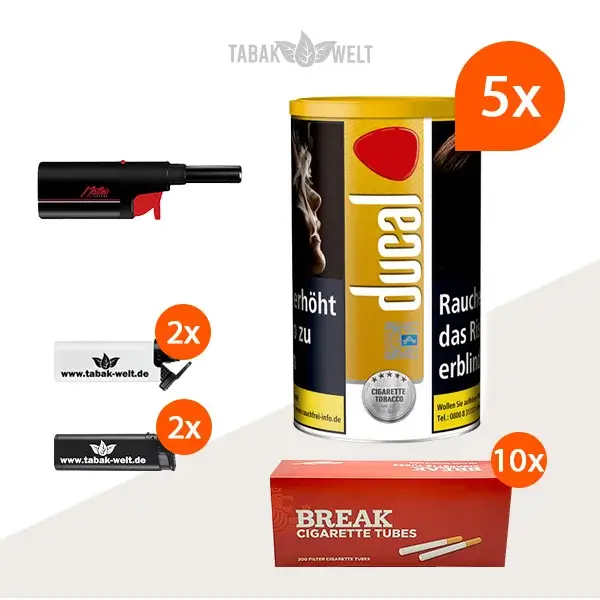 ducal-gold-feinschnitt-tabak-5x-dose-mit-2000-king-size-huelsen