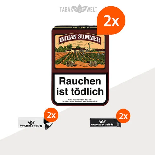 indian-summer-pfeifentabak-2x-dose-mit-feuerzeuge