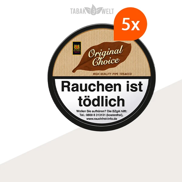Mac Baren Original Choice Pfeifentabak – 5 Dosen