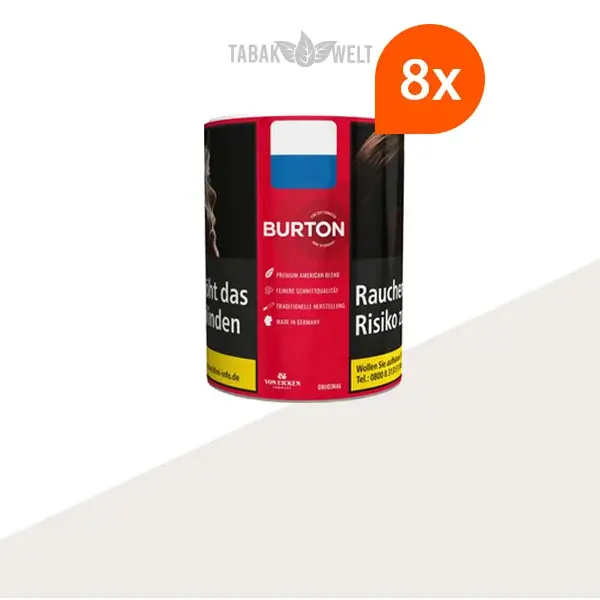 Burton Original Feinschnitt-Tabak 8x Dose Burton Original Feinschnitt-Tabak 8x Dose