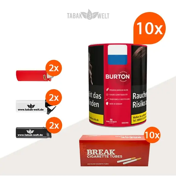 burton-original-feinschnitt-tabak-10x-dose-mit-2000-king-size-huelsen burton-original-feinschnitt-tabak-10x-dose-mit-2000-king-size-huelsen