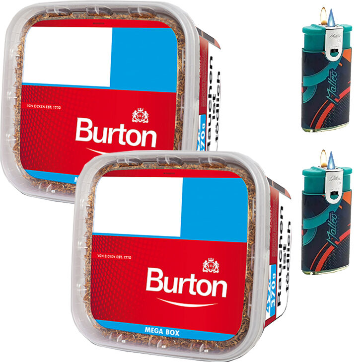 Burton 2 x 290g mit Duo Feuerzeugen