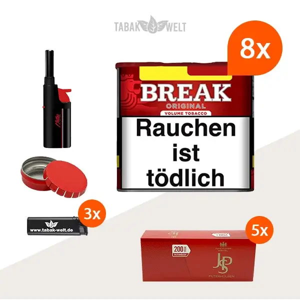 break-original-m-volumentabak-8x-dose-mit-1000-king-size-huelsen-und-feuerzeugen