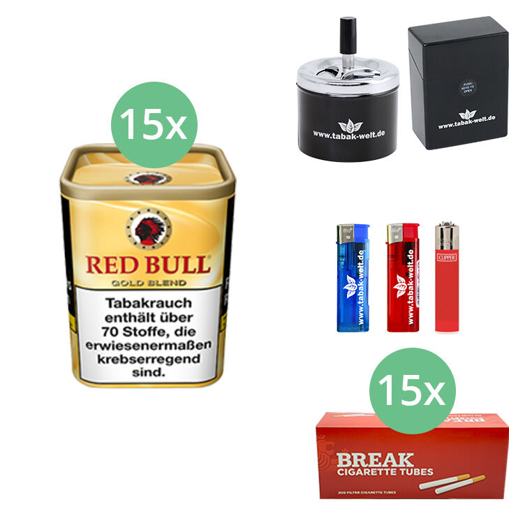 Red Bull Gold Blend 15 x 120g mit 3000 Hülsen