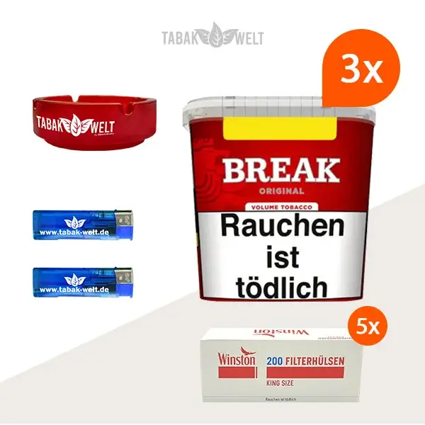break-original-volumentabak-3x-giga-box-mit-1000-king-size-huelsen-und-glas-aschenbecher
