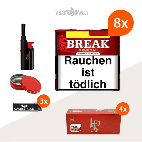 break-original-m-volumentabak-8x-dose-mit-1000-special-size-huelsen-und-feuerzeugen