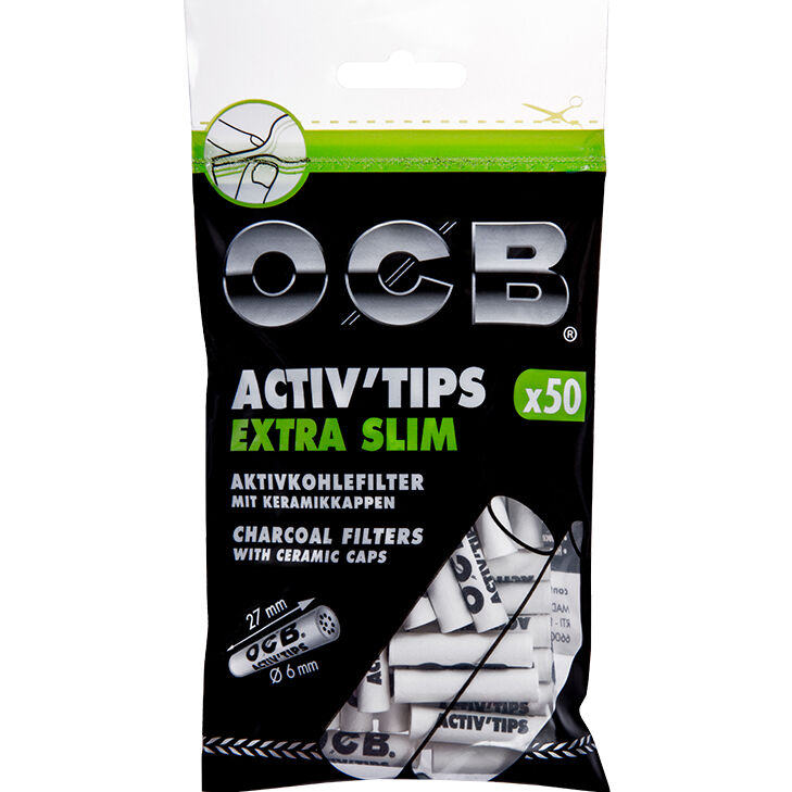 OCB Activ'Tips Extra Slim 6 mm 50 Stück
