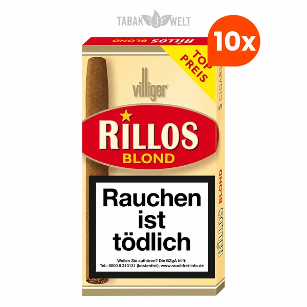 Stange VILLIGER Rillos Zigarillos Blond Vanilla