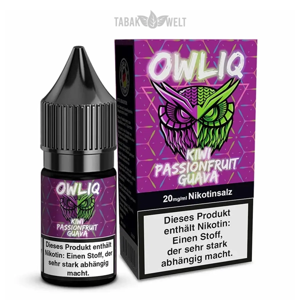 owliq-e-liquid-kiwi-passionfruit-guava-10ml-20mgml owliq-e-liquid-kiwi-passionfruit-guava-10ml-20mgml