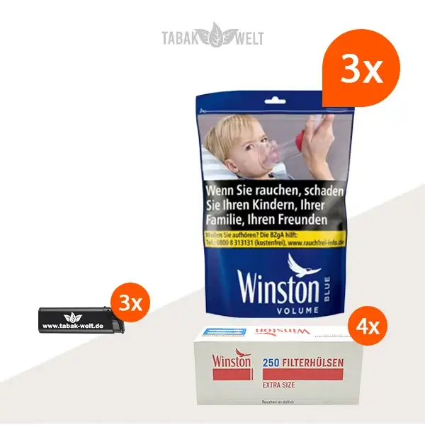 winston-blue-volumentabak-3x-blue-beutel-mit-1000-extra-size-huelsen