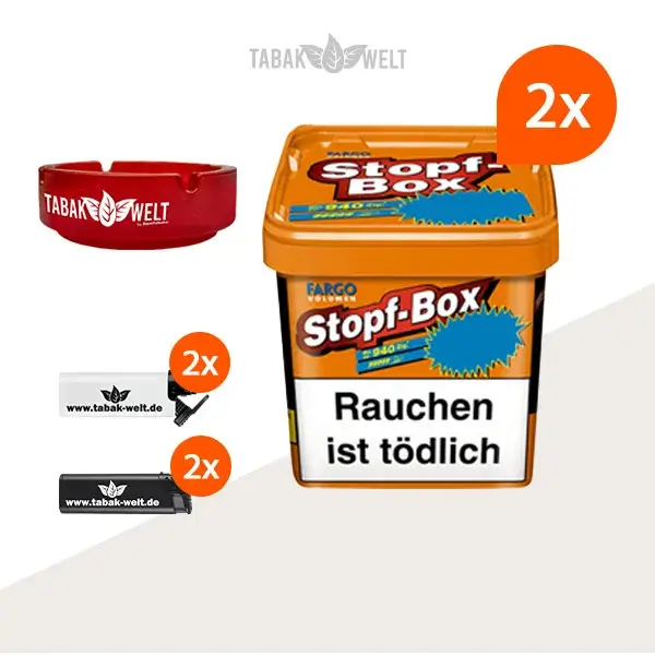 fargo-orange-volumentabak-xxl-2x-eimer-mit-aschenbecher