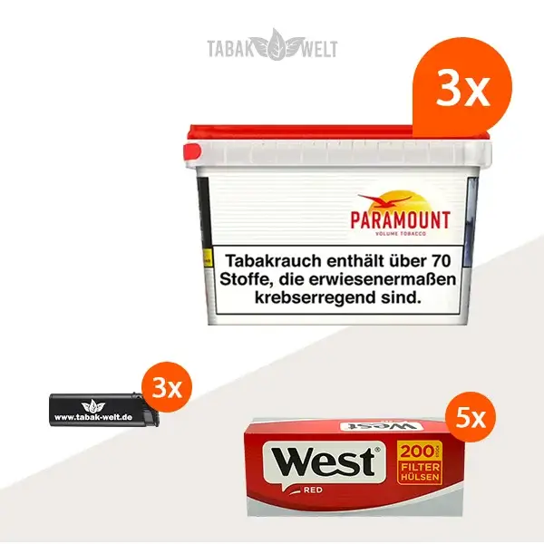 paramount-volumentabak-3x-mega-box-mit-1000-huelsen-und-feuerzeugen