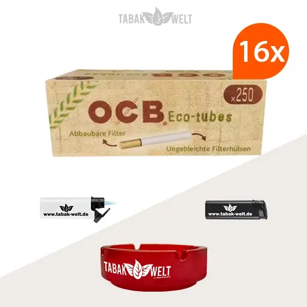 16x-ocb-filterhuelsen-eco-tubes-250er-4000-stueck-mit-aschenbecher
