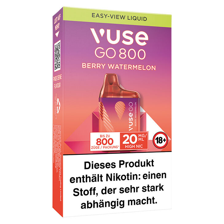 Vuse GO 800 Berry Watermelon 20 mg Einweg E-Zigarette 