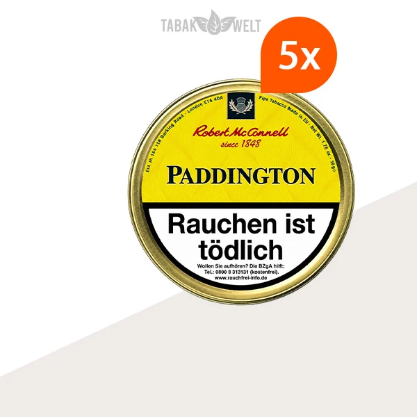 Robert McConnell Heritage Paddington Pfeifentabak 5x Dose