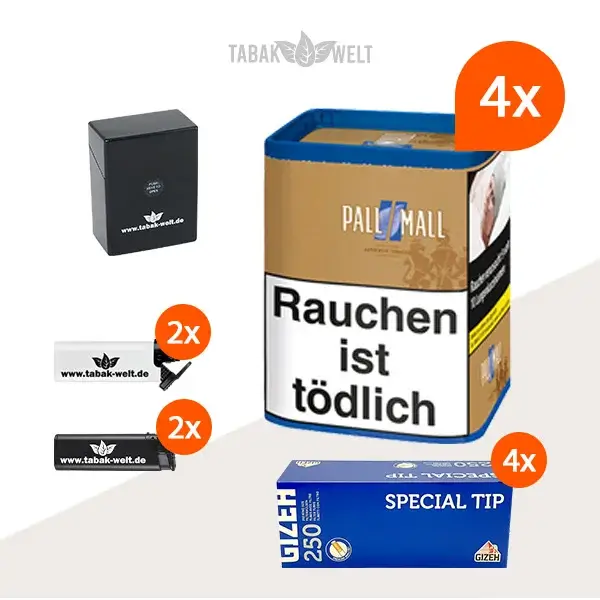 pall-mall-authentic-blue-feinschnitt-tabak-4x-dose-mit-1000-special-tip-huelsen