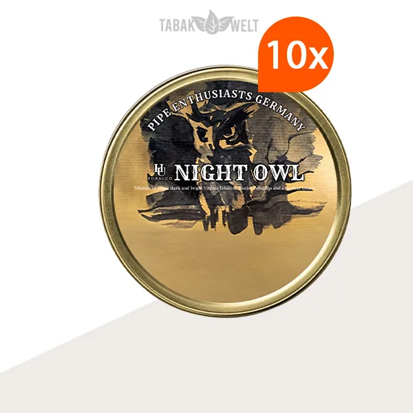 HU Tobacco Night Owl Pfeifentabak – 10 Dosen