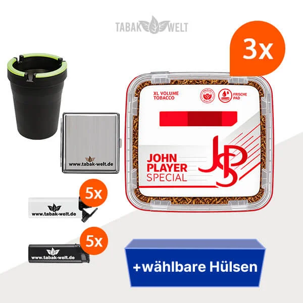 JPS John Player Tabak XL 3 x Eimer mit wählbaren Hülsen