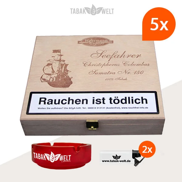 5x-woermann-cigars-seefahrer-zigarren-christopherus-columbus-sumatral-NO.150 5x-woermann-cigars-seefahrer-zigarren-christopherus-columbus-sumatral-NO.150