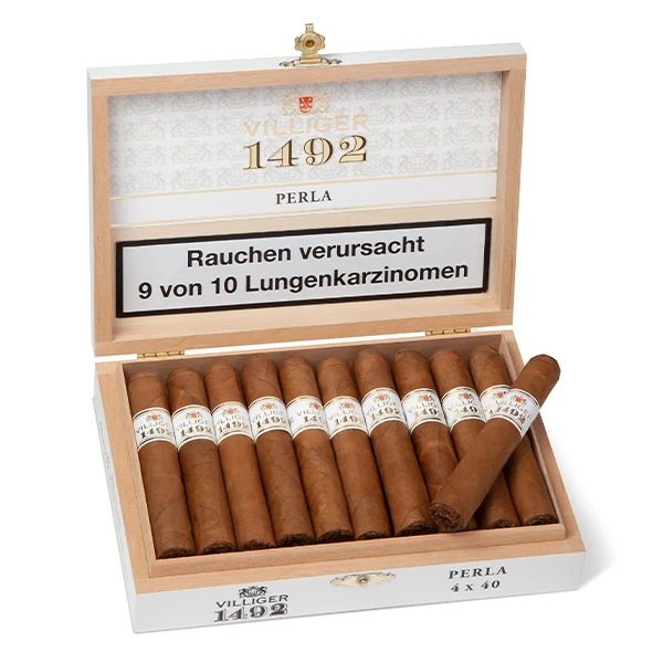 VILLIGER 1492 Zigarren Perla Kiste offen