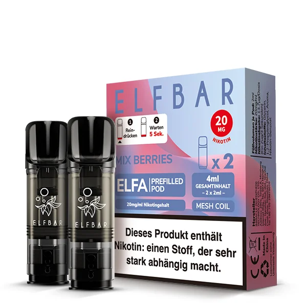 Elfbar Elfa 20mg Mix Berries Pod für E-Zigarette
