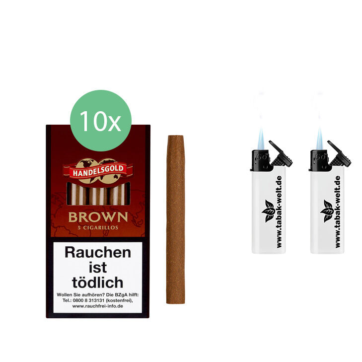 Handelsgold Sweet Zigarillos Brown 10 x 5 Stück