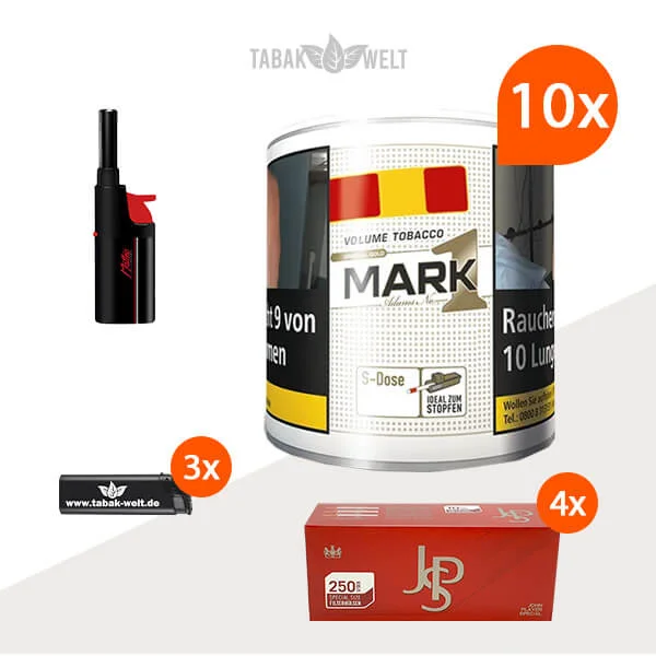 mark-1-original-gold-volumentabak-s-10x-dose-mit-1000-special-size-huelsen-und-stabfeuerzeug