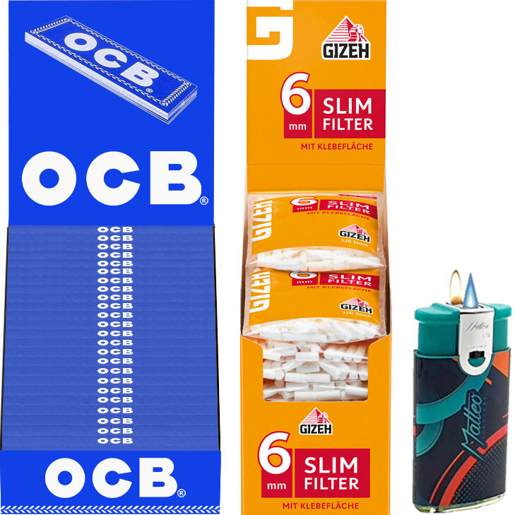 OCB Blau mit Gizeh Slim Filter 6 mm