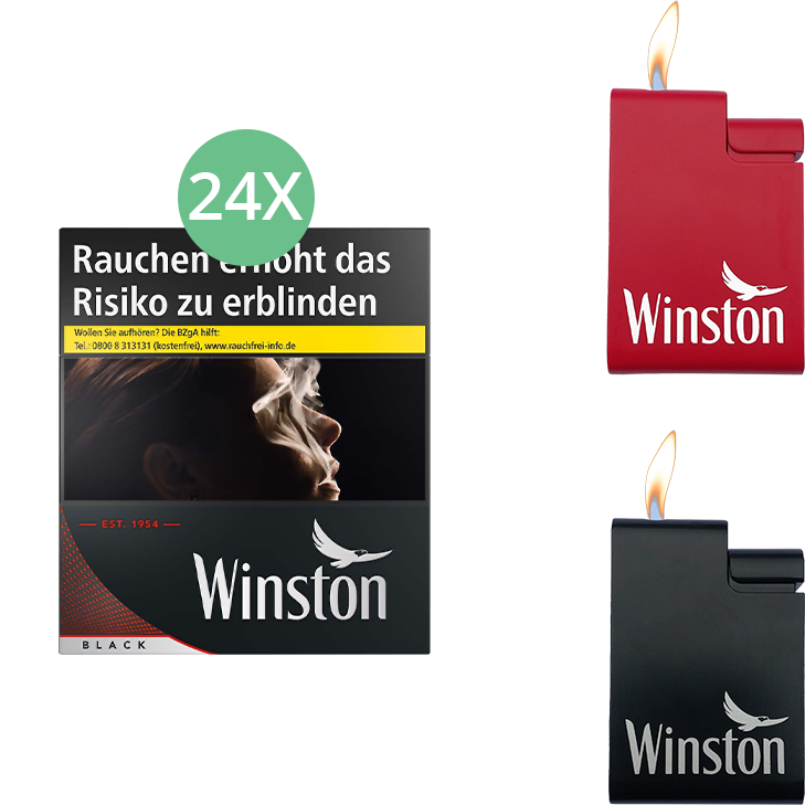 Winston Black (3 Stangen) 24 x 28 Stück