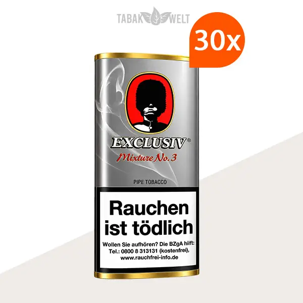 Exclusiv Mixture No. 3 First Class Pfeifentabak – 30-g-Pouch