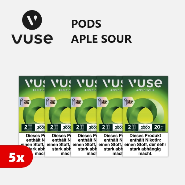 5x VUSE Pods Apple Sour