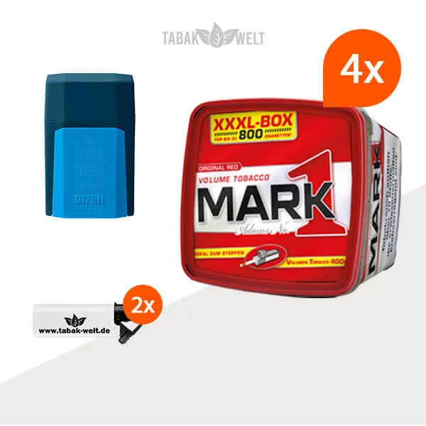 Mark 1 Red Volumentabak XXXL 4x Box mit Etui Mark 1 Red Volumentabak XXXL 4x Box mit Etui