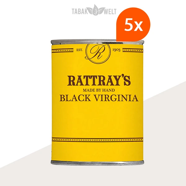Rattray’s British Selection Black Virginia Pfeifentabak – 5er-Box