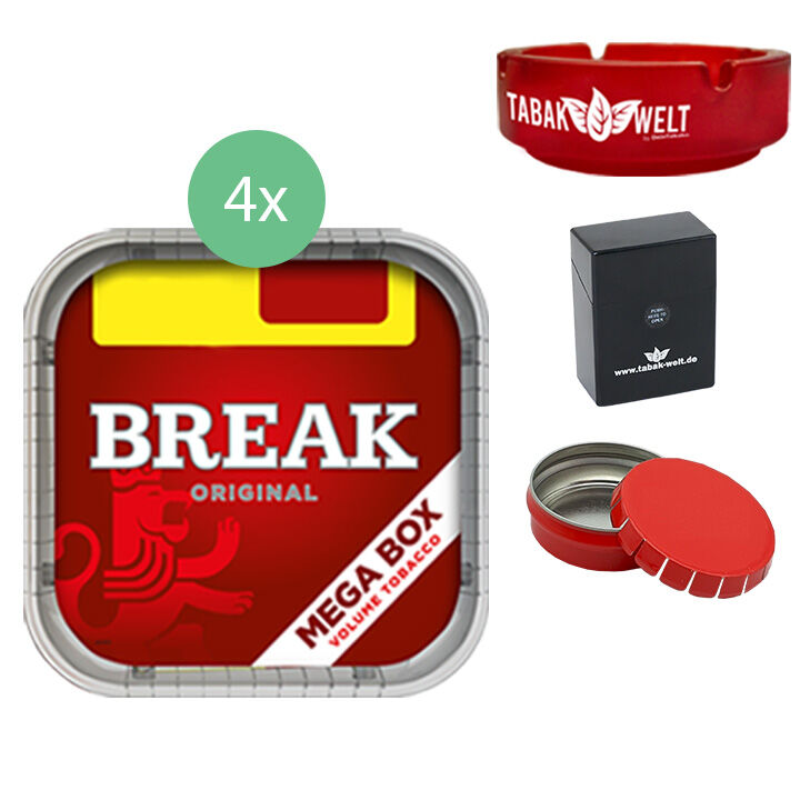 Break Original 4 x Mega Box mit Glasaschenbecher