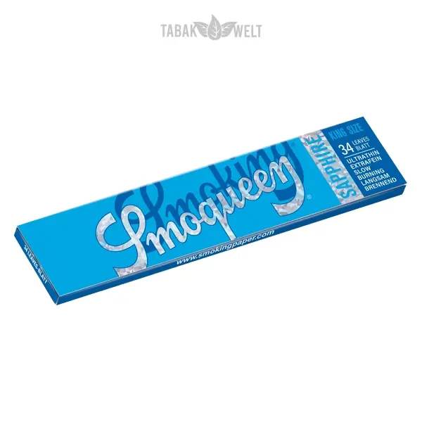 Smoking Smoqueen BlÀttchen Sapphire King Size 34 Blatt Smoking Smoqueen BlÀttchen Sapphire King Size 34 Blatt