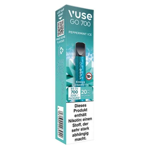 Vuse Go 700 Peppermint Ice Einweg E-Zigarette