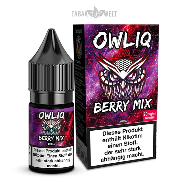 OWLIQ E-Liquid im Geschmack Berry Mix mit 20mg Nikotin (10ml)