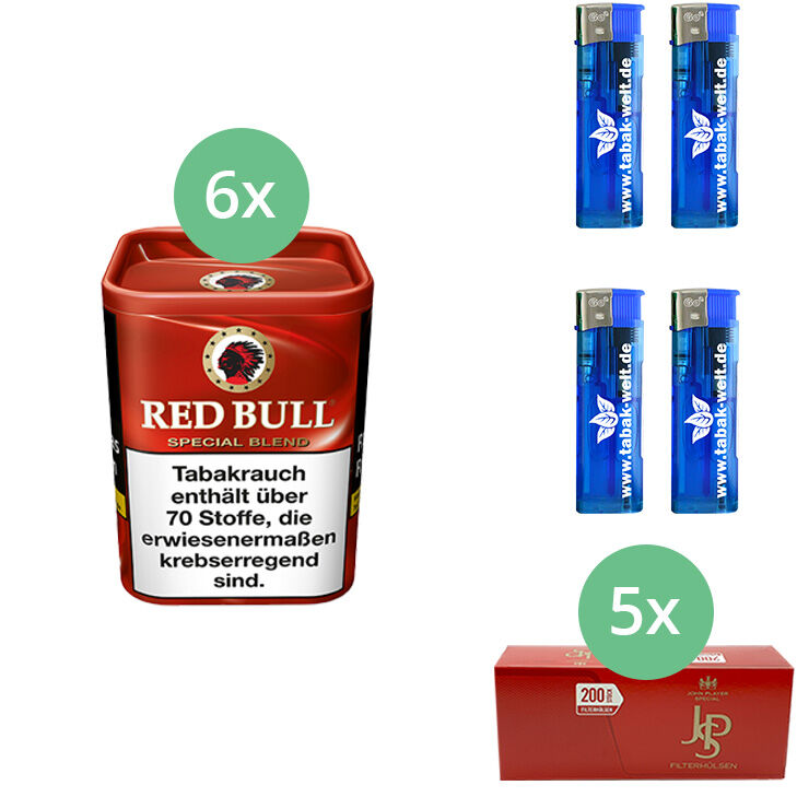 Red Bull Special Blend 6 x 120g mit 1000 Hülsen