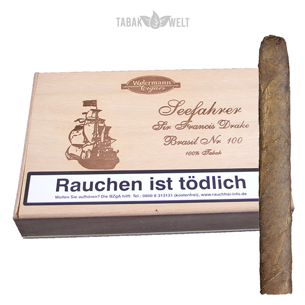Woermann Cigars Seefahrer Zigarren Sir Francis Drake Brasil No. 100